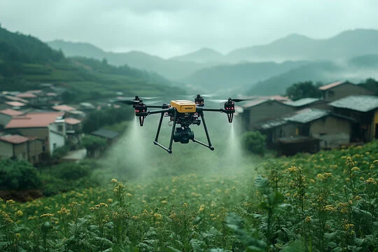 پهپادها و سنسورها برای نظارت و مدیریت هوشمند