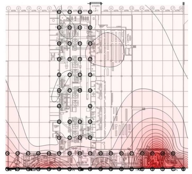 نقشه نمودار نمونه نمایش داده‌های جمعیت آفات